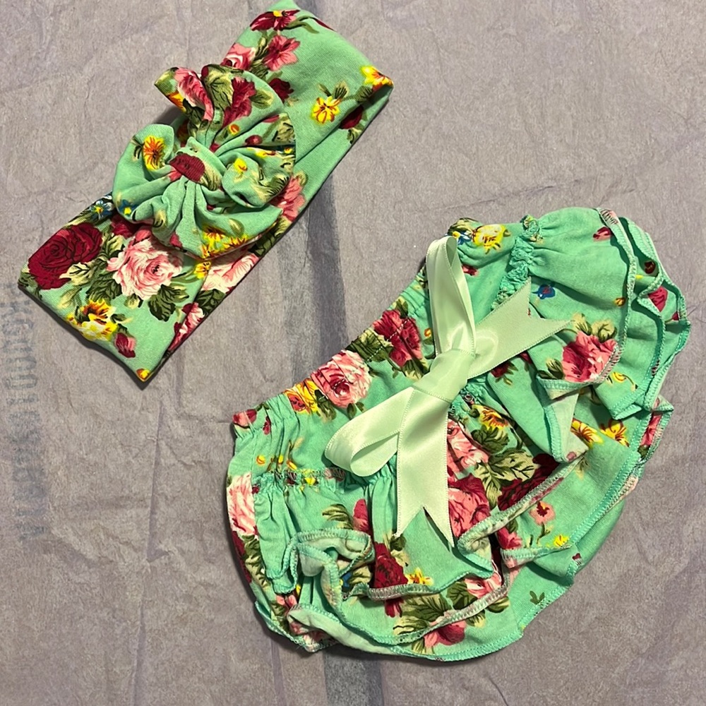 Bloomer and bow photography set